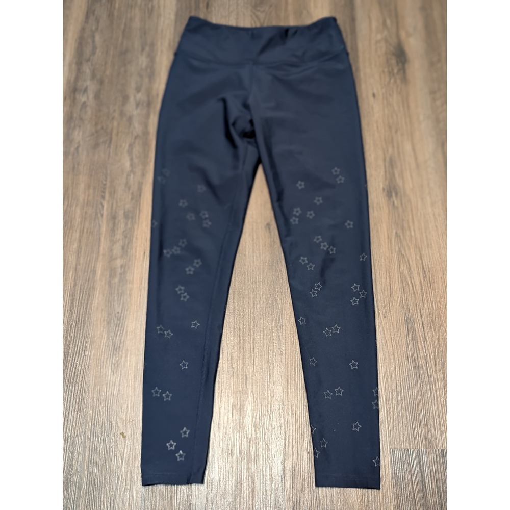 Soul Yoga Pants Leggings Womens Small Blue Star Print High Waist Activewear‎